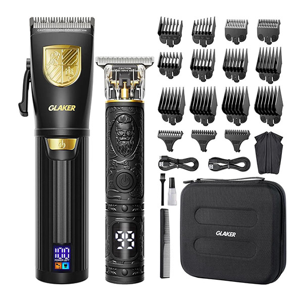 پک ماشین اصلاح دو ماشینه Glaker مدل premium