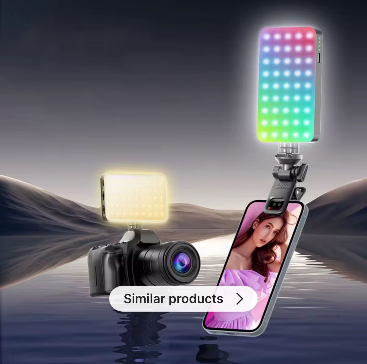 نور RGB مخصوص تولید محتوا مدل D10s