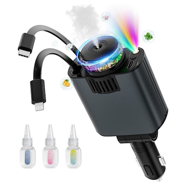 شارژر فندکی پنج کاره خودرو W&O مدل Starlight