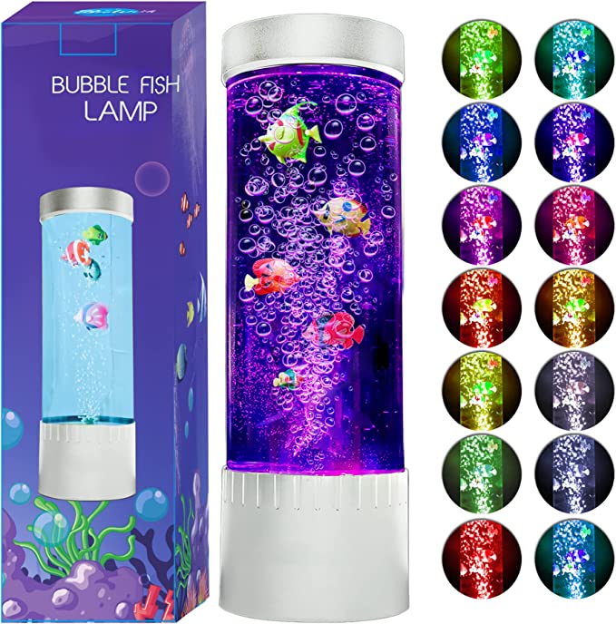 آکواریم حباب ساز ماهی مصنوعی  BUBBLE FISH LAMP